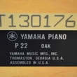 1989 Yamaha P22 oak studio piano - Upright - Studio Pianos